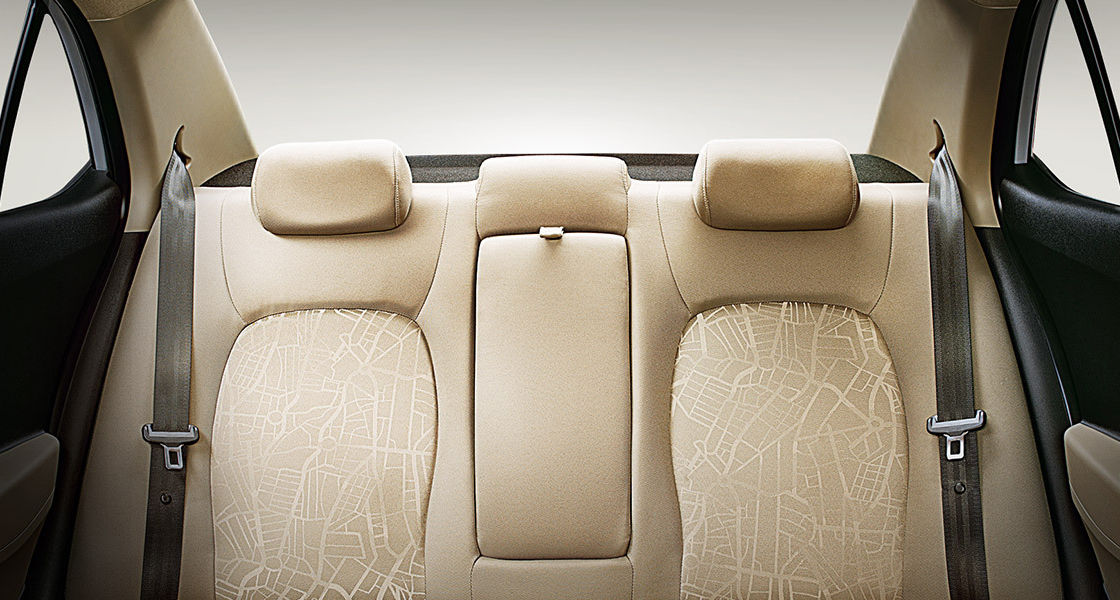 xcent interior rear seat