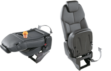 imagen de asiento del copiloto plegado de dos maneras