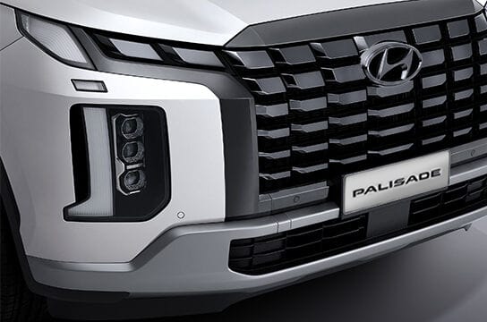 กระจังหน้าโครเมียมสีดำ Premium Parametric Shield​