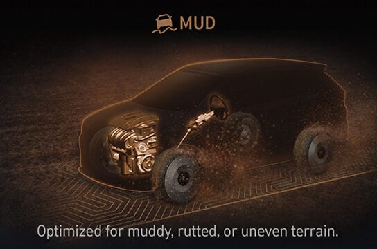 Optimized for muddy, rutted, or uneven terrain