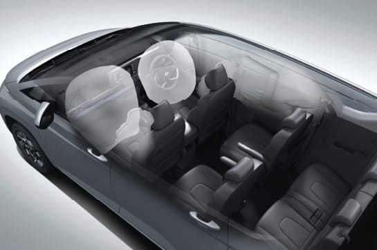 ระบบถุงลมนิรภัย 6 ตําแหน่ง 