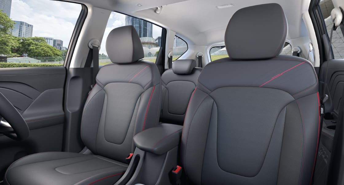 New X Dedicated Leatherette with Red Stitch