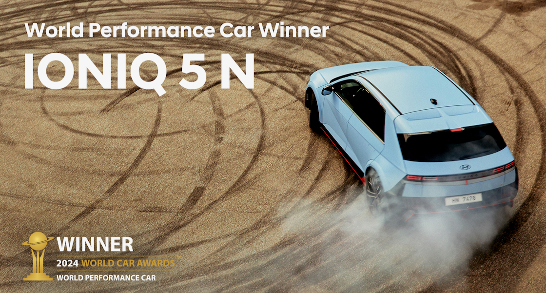 Hyundai IONIQ 5 N Charges On With  2024 World Performance Car Award Victory