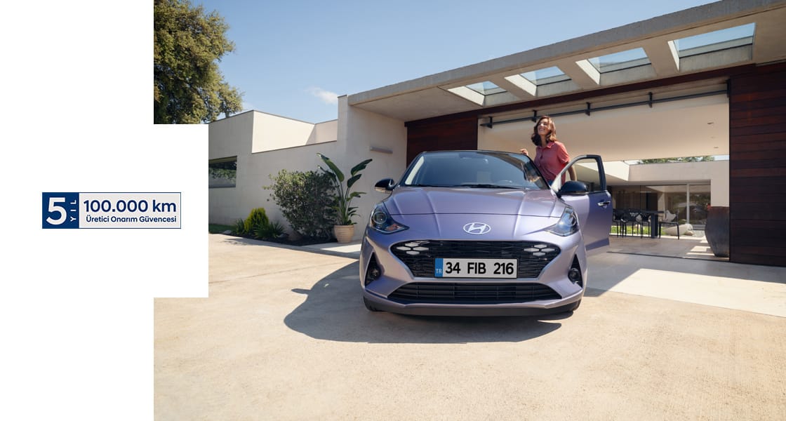 5 yıl veya 100.000 km Hyundai Onarım Güvencesi