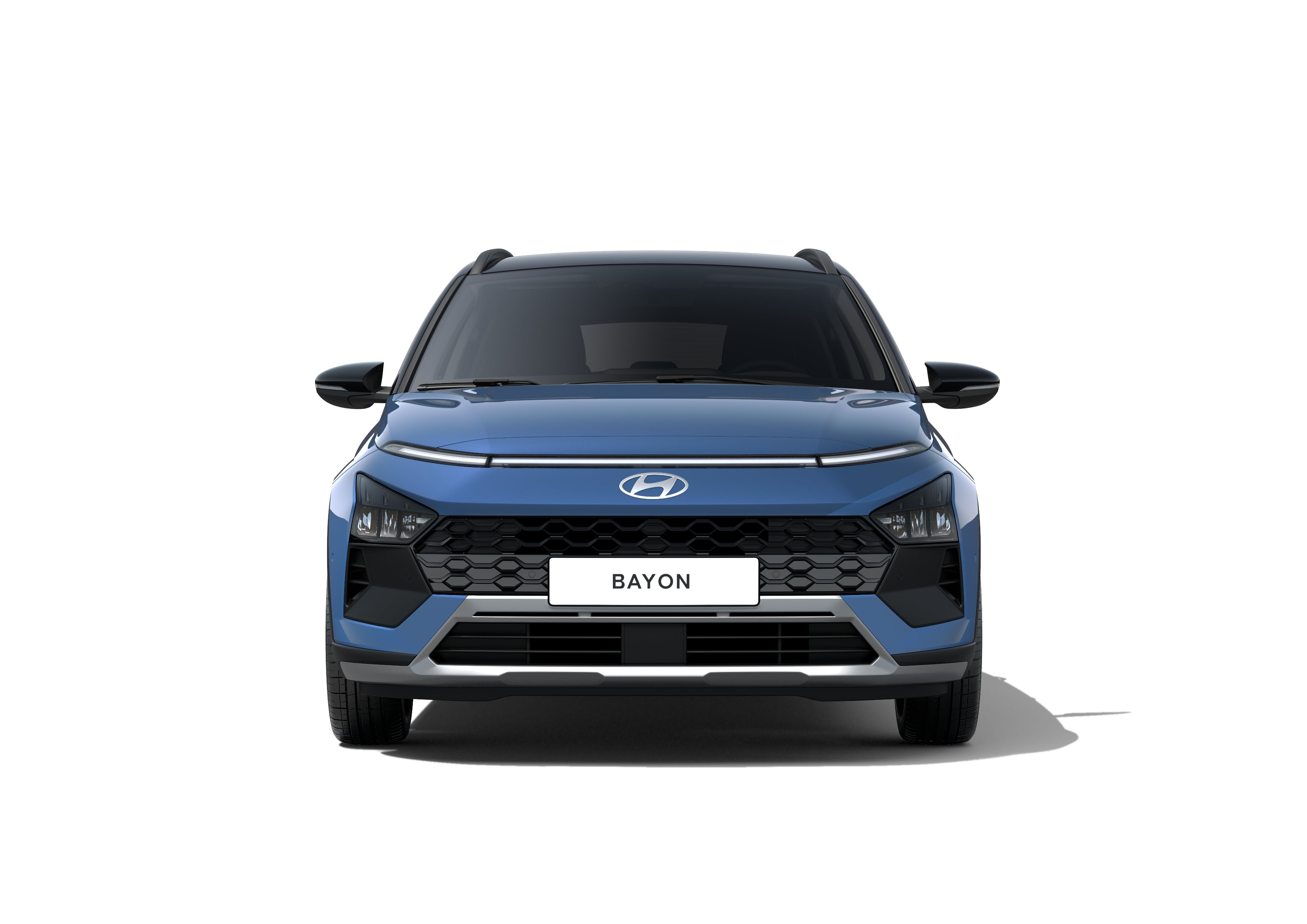 Hyundai BAYON kompakt crossover SUV'un önden görünümü.
