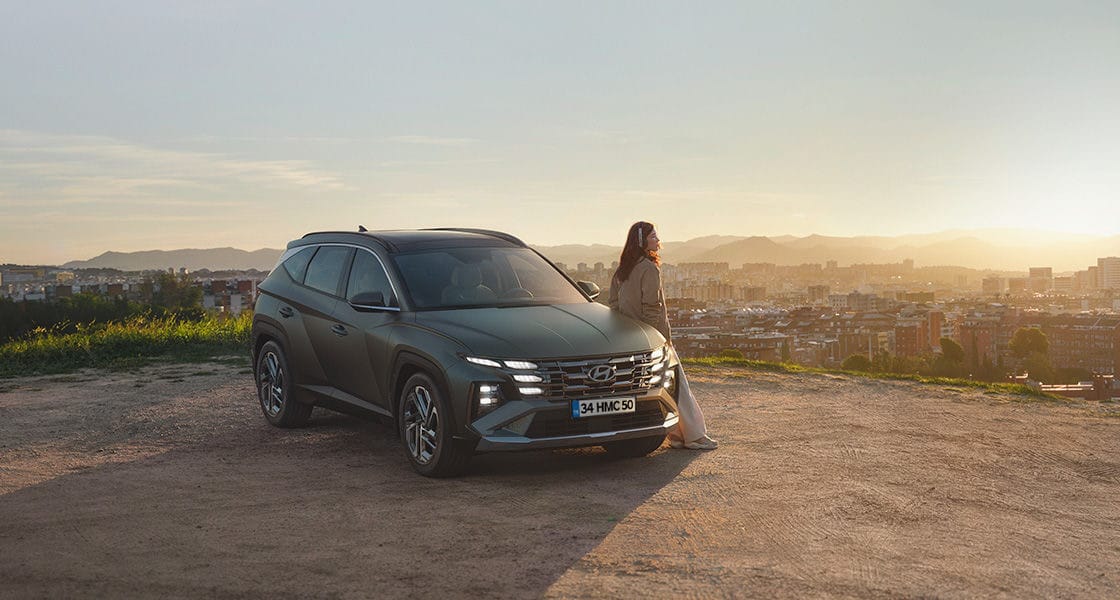 Yeni TUCSON ve günbatımı