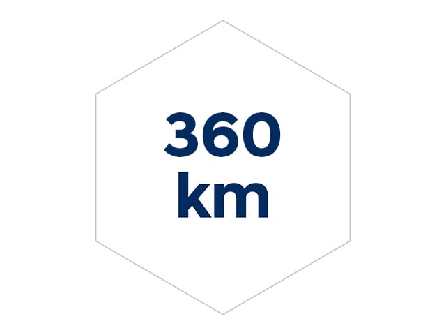 360 km