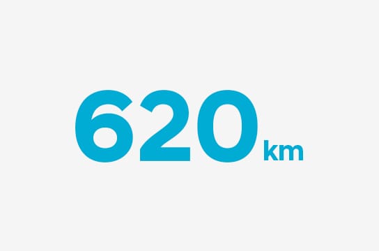 620 km