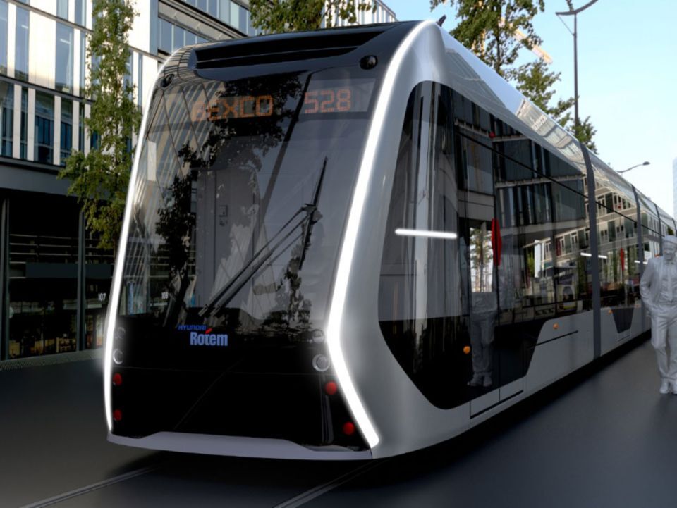 A hydrogen powered Hyundai concept street car