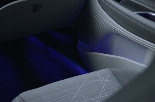 LED ambient lighting.