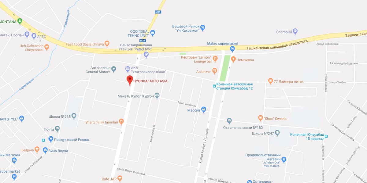Контакты и локация Хёндай Авто Азия