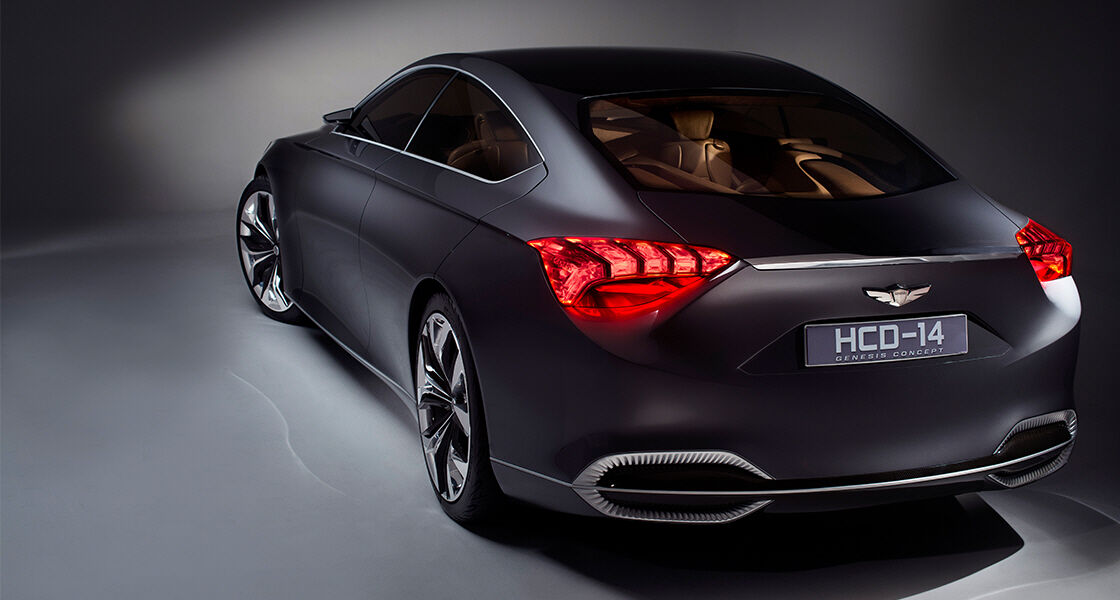 Rear view of 2013 HCD-14 Genesis