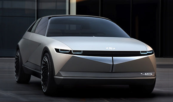 2019 concept car 45 front side view