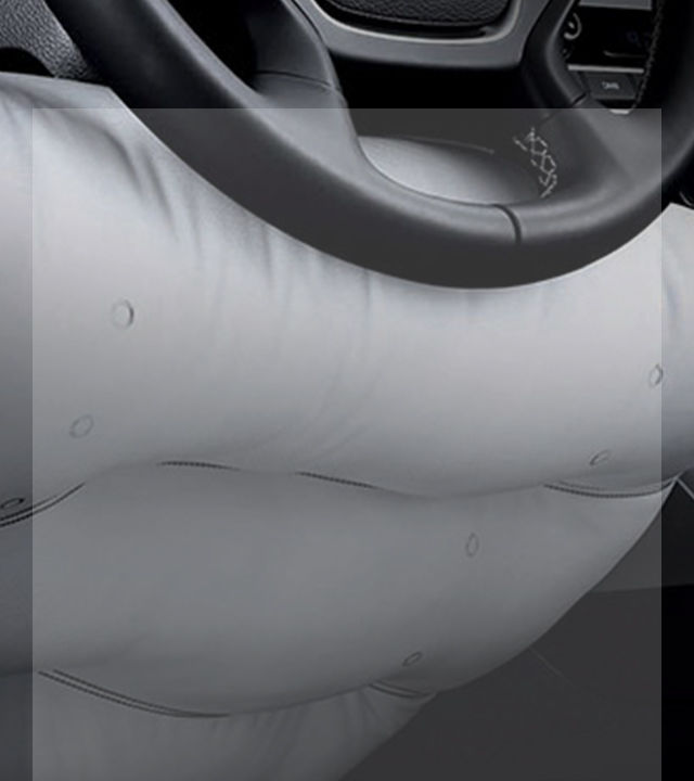 Image of an inflated airbag