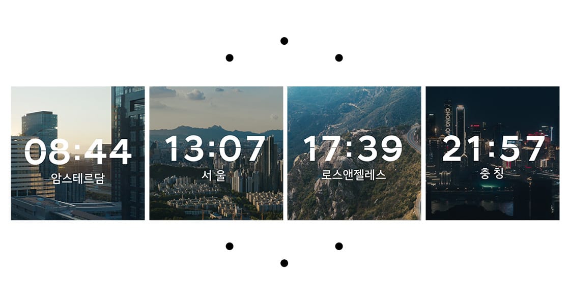 네 개의 도시, 순간, 이야기