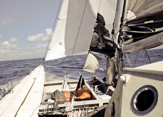 Sailed across