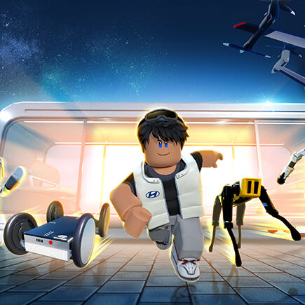 The preview image of "Hyundai Future Adventure" in Hyundai's Roblox world,a global metaverse game. 