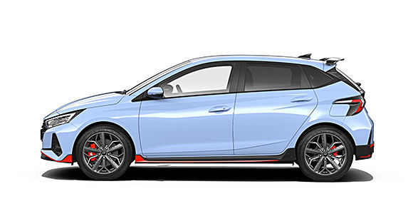 i20 N Exterior design from side view