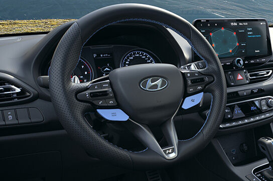 Heated steering wheel.