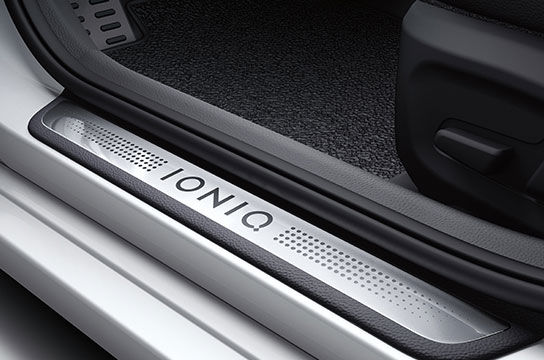 IONIQ hybrid chrome door scuffs