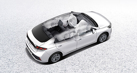 IONIQ hybrid 7-airbag system