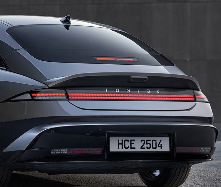 Rear LED lights of IONIQ 6