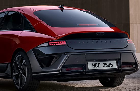 Rear view of IONIQ 6 N Line