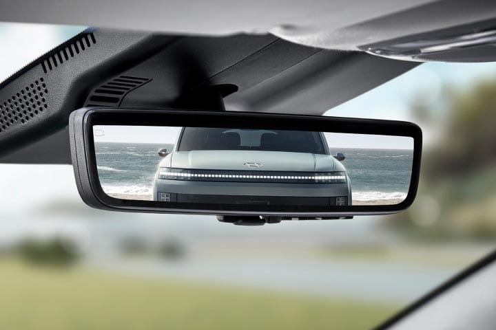 IONIQ 9's digital center mirror