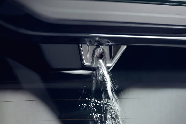 The new feature of the rear camera washer
