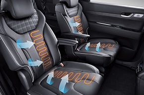 Ventilated & heated 1st & 2nd seats