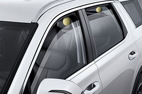 Speed variable safety power windows