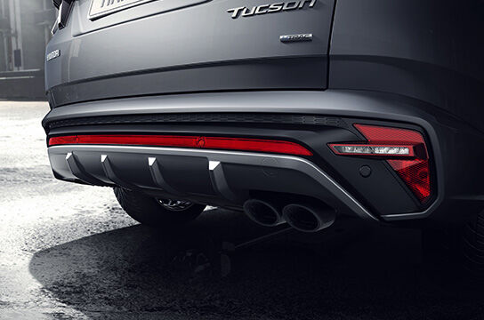 Sporty twin tip muffler exhausts