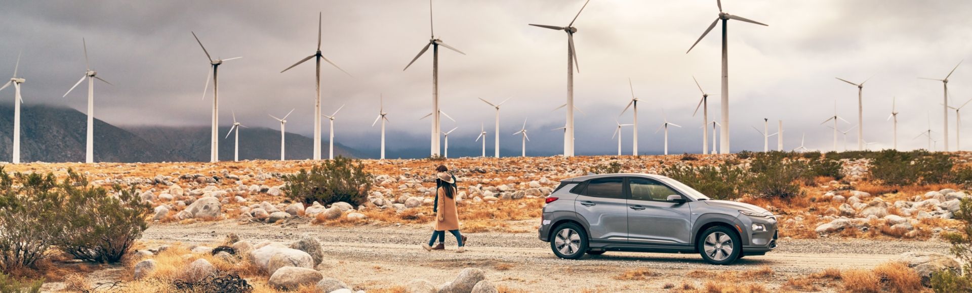 Kona electric and windmills