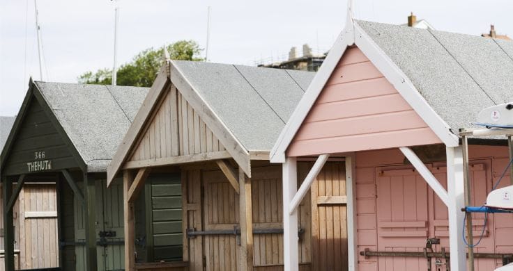 Wooden huts