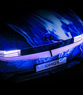 Power your art: Bringing light into darkness with the IONIQ 5