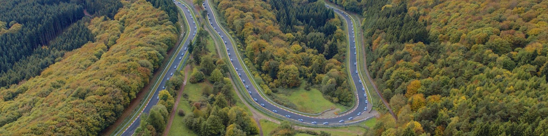 Aerial view of the Nürburgring in Germany