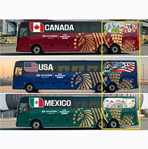 Hyundai Wants You To Photograph These Cool FIFA World Cup Buses, Kids Helped Design Them