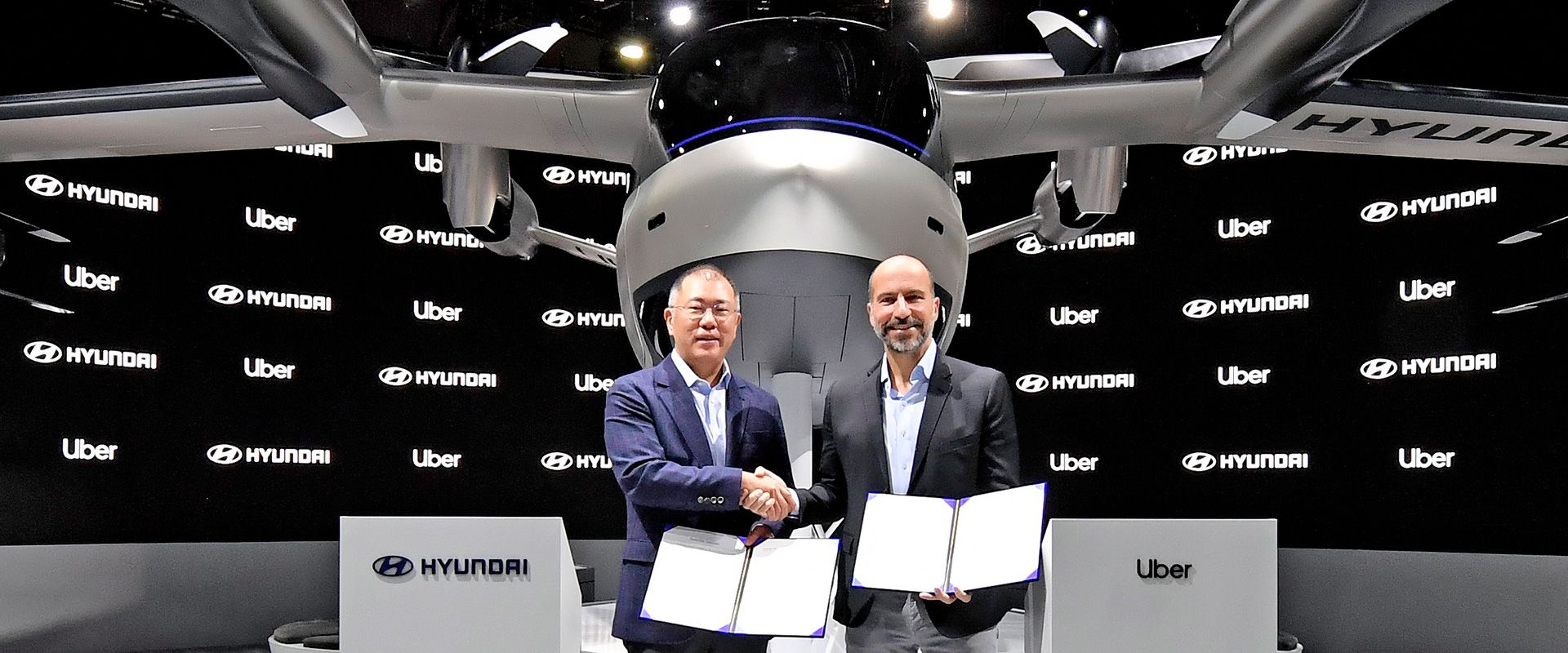 Hyundai Uber Aerial Ridesharing Partnership Ceremony