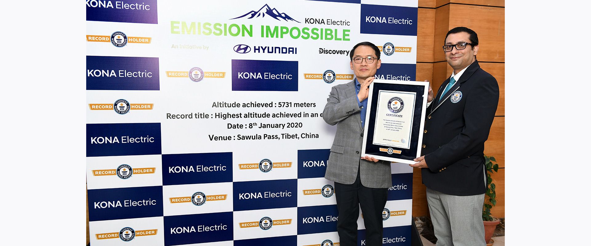 Hyundai KONA Electric Makes it to GUINNESS WORLD RECORDS™ Feat