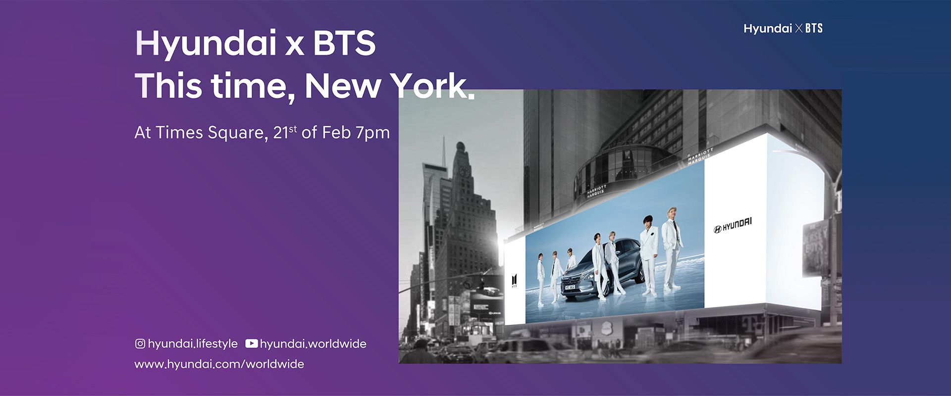 Hyundai NEXO and BTS Light Up Broadway with Global Hydrogen Campaign Film