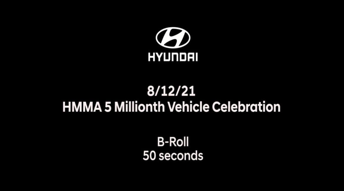 Hyundai Motor Manufacturing Alabama Builds its 5 Millionth Vehicle