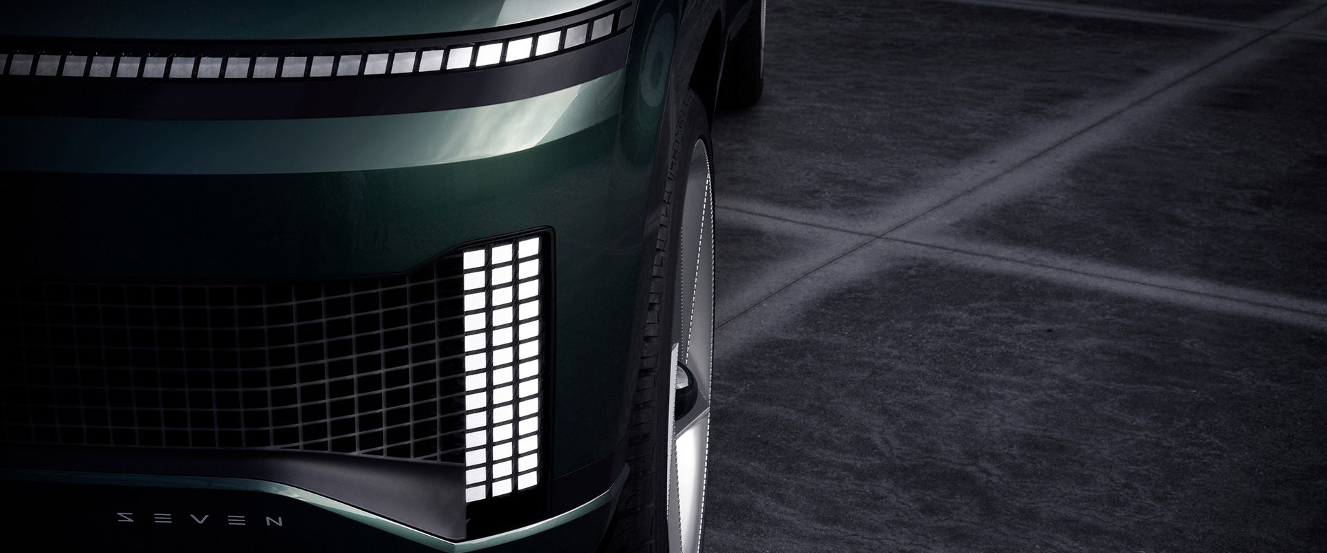 Hyundai Motor Teases Sneak Peek of SEVEN, All-Electric SUV Concept