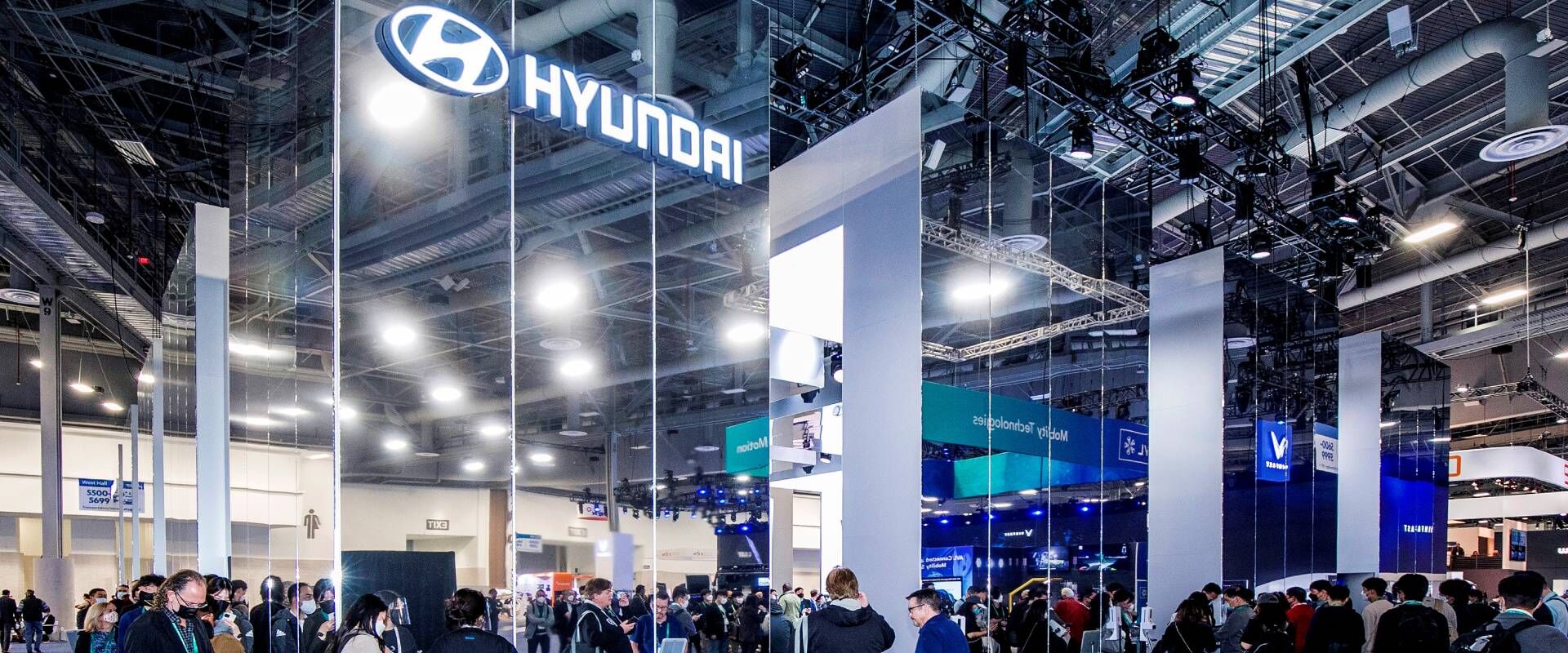 Hyundai Motor Comopany booth at CES 2022 Las Vegas