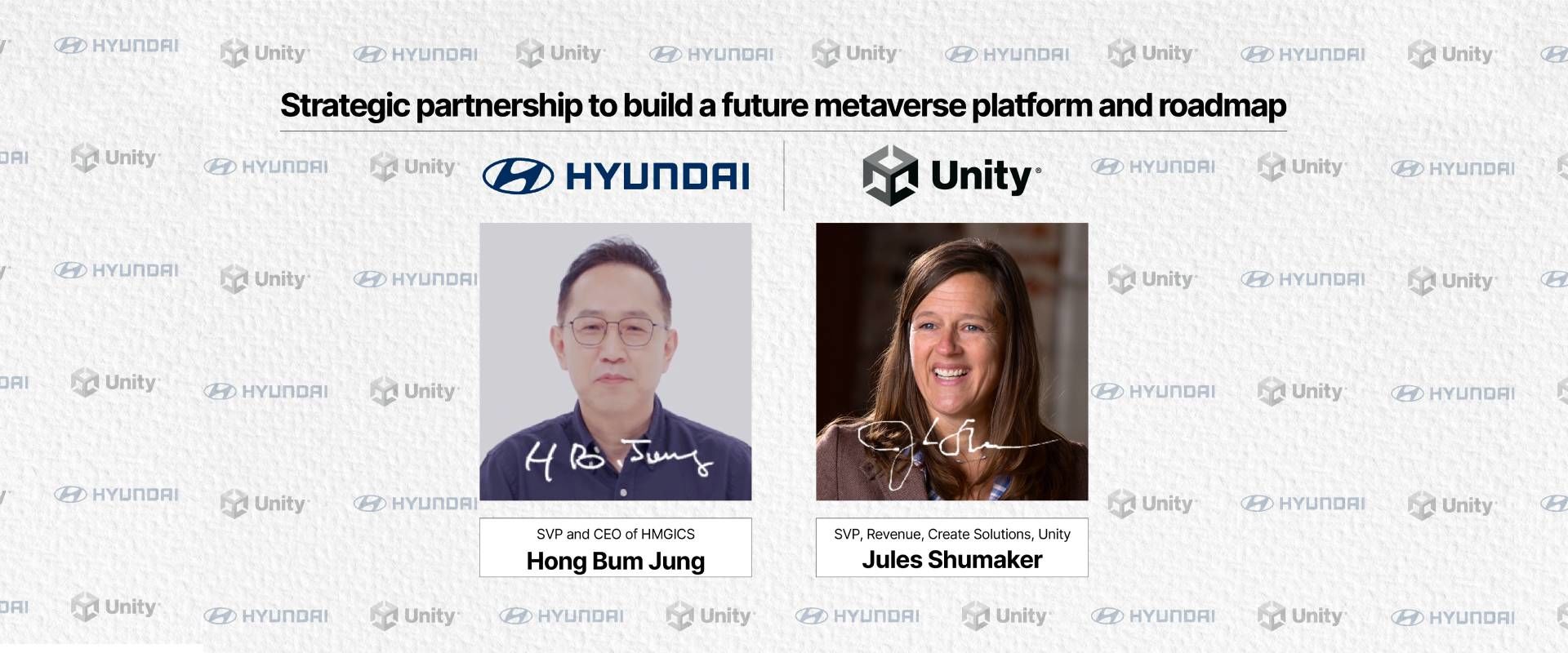Hyundai Motor and Unity Partner to Build Meta-Factory Accelerating Intelligent Manufacturing Innovation