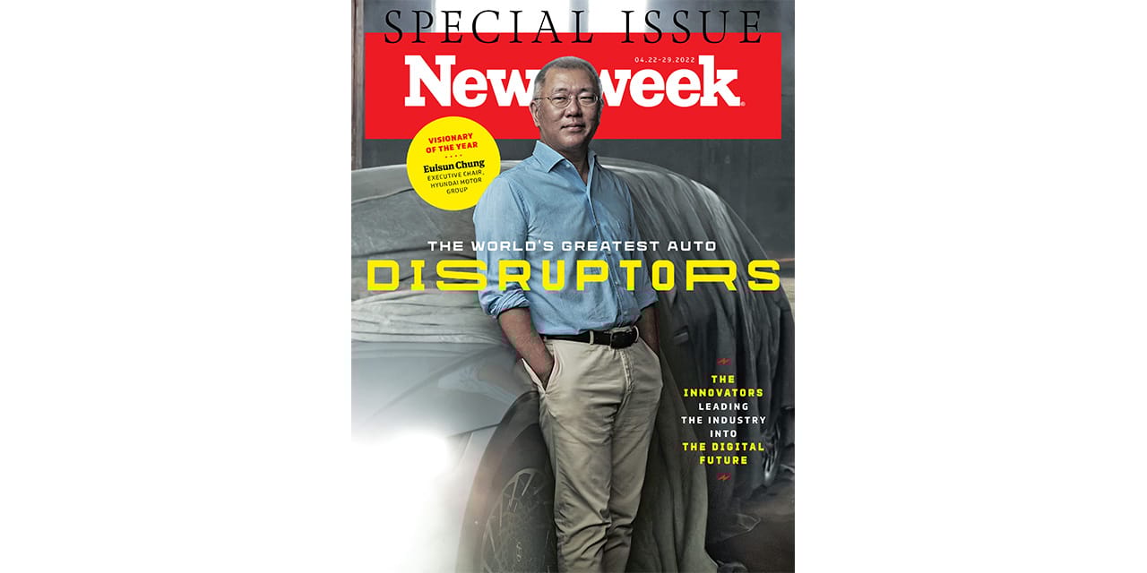 Hyundai Motor Group Executive Chair Euisun Chung named as the ‘Visionary of the Year’ at Newsweek’s World’s Greatest Auto Disruptors Award
