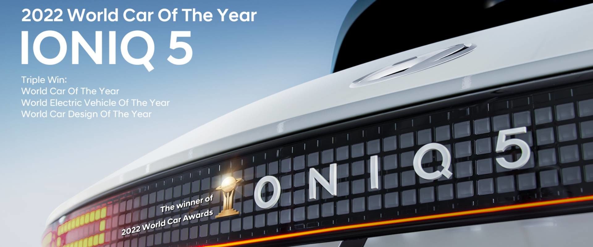 Backside picture of the award-winning Hyundai IONIQ 5