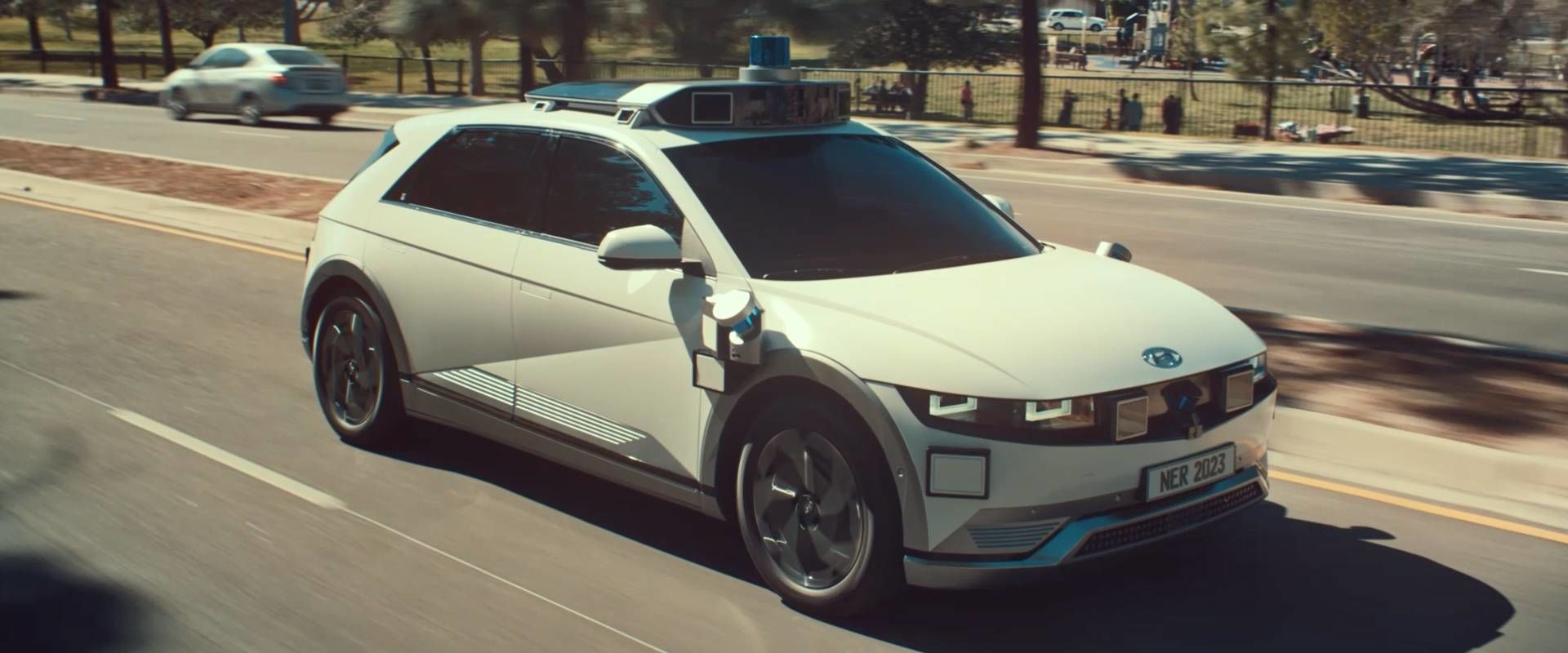 An image of self-driving IONIQ 5-based Robotaxi 