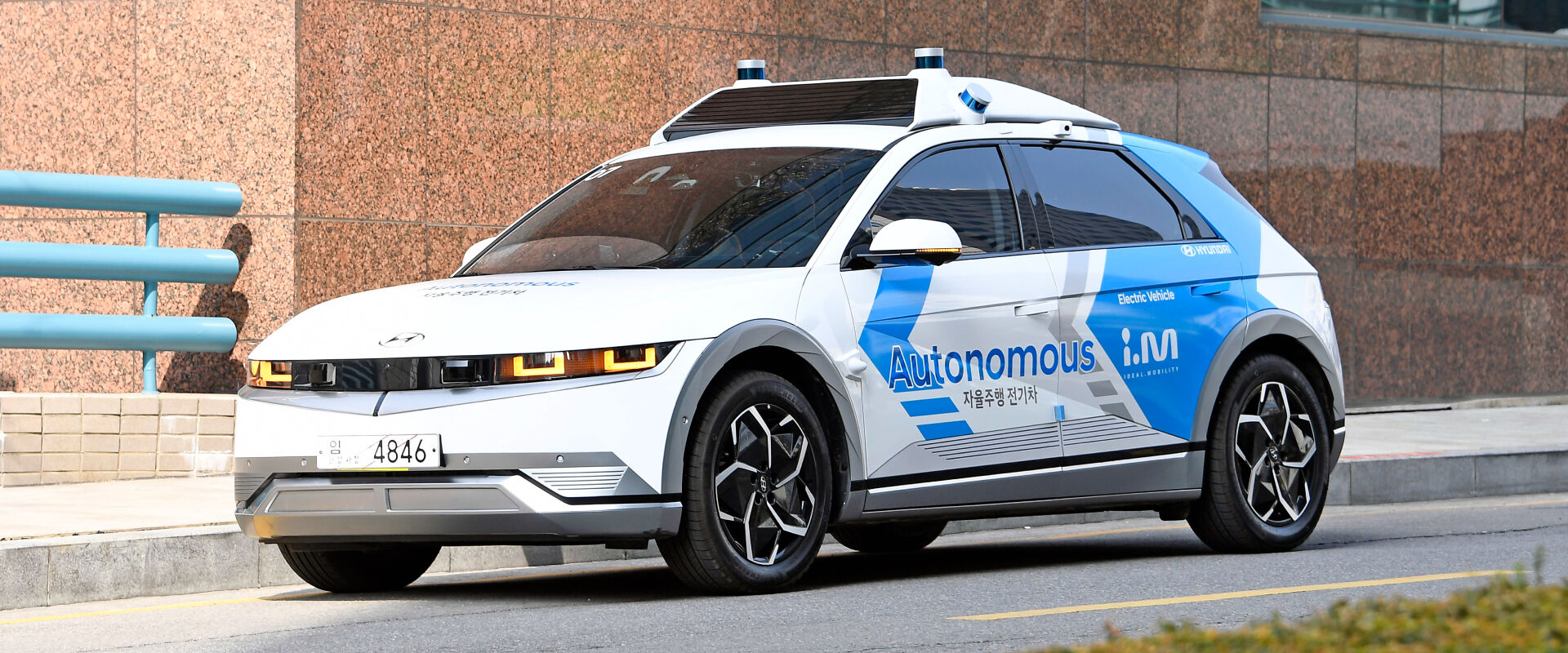 Automonous I'm car in Seoul, Korea