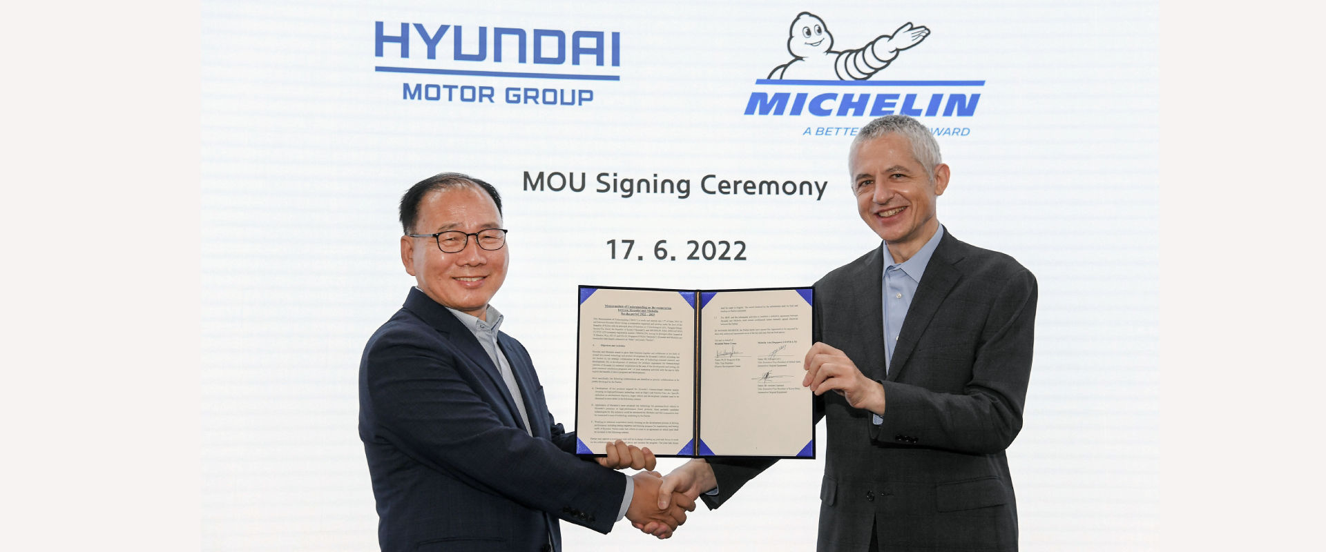 HMG announced the signing of a memorandum of understanding (MoU) with Michelin