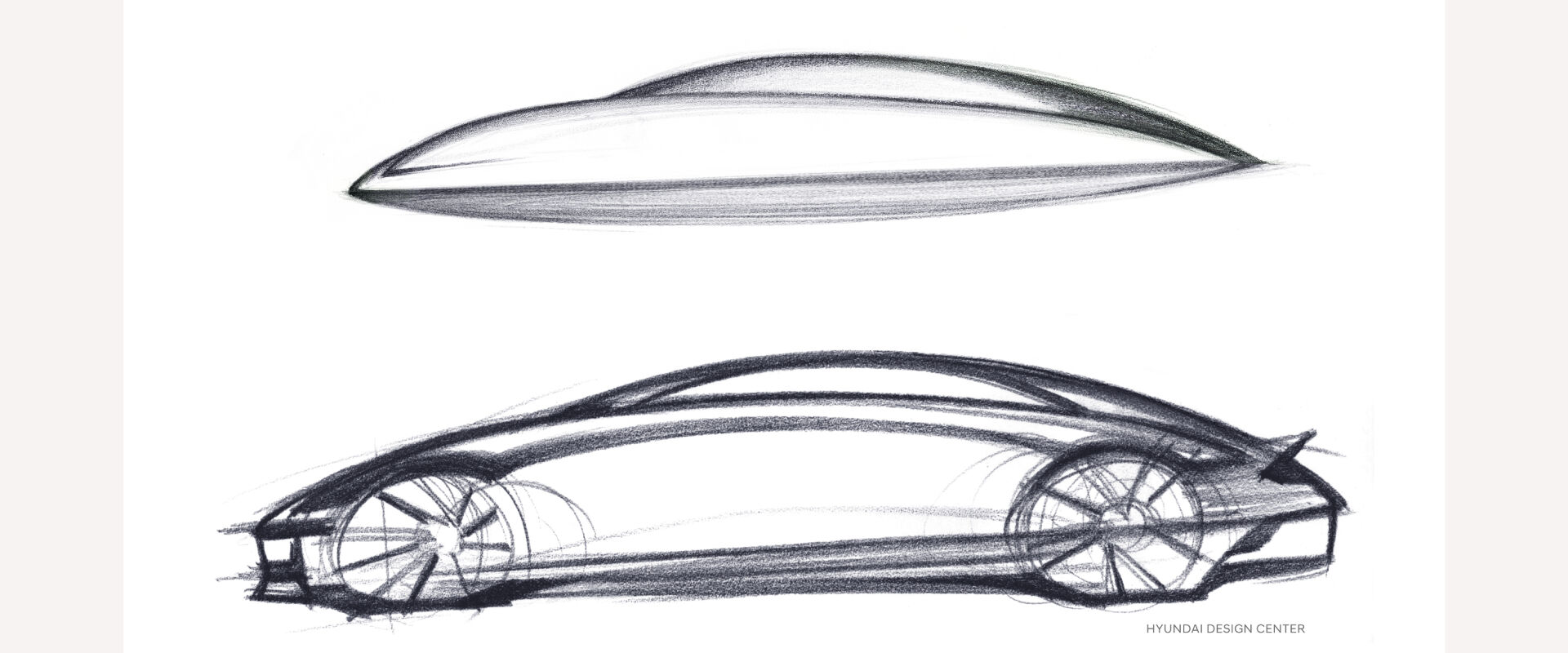 HMC today revealed a design concept sketch of its highly anticipated IONIQ 6 the second model in Hyundais IONIQ allelectric vehicle lineup brand 
